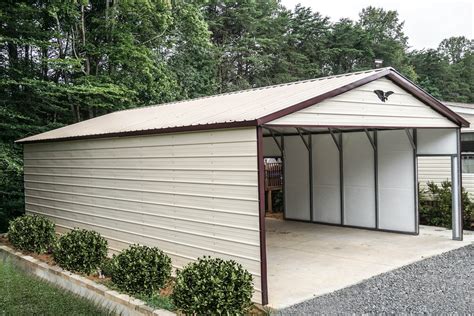 sheet metal for carport|3 sided metal carport kits.